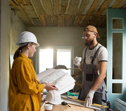 Satisfied homeowners sharing positive experiences with Global Home Improvements' services.